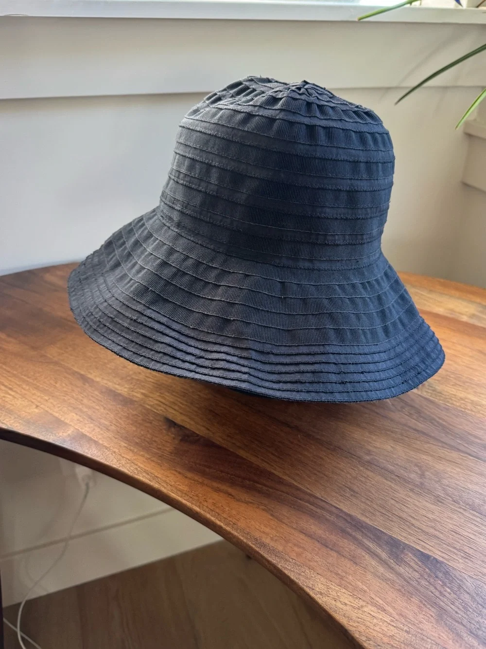 San Diego Hat Company Black Ribbed Cotton Bucket Hat